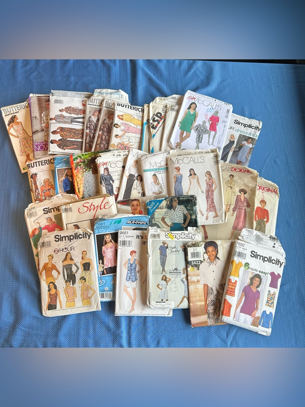 Assorted Vintage Sewing Patterns - Mixed Brands - For junk journaling